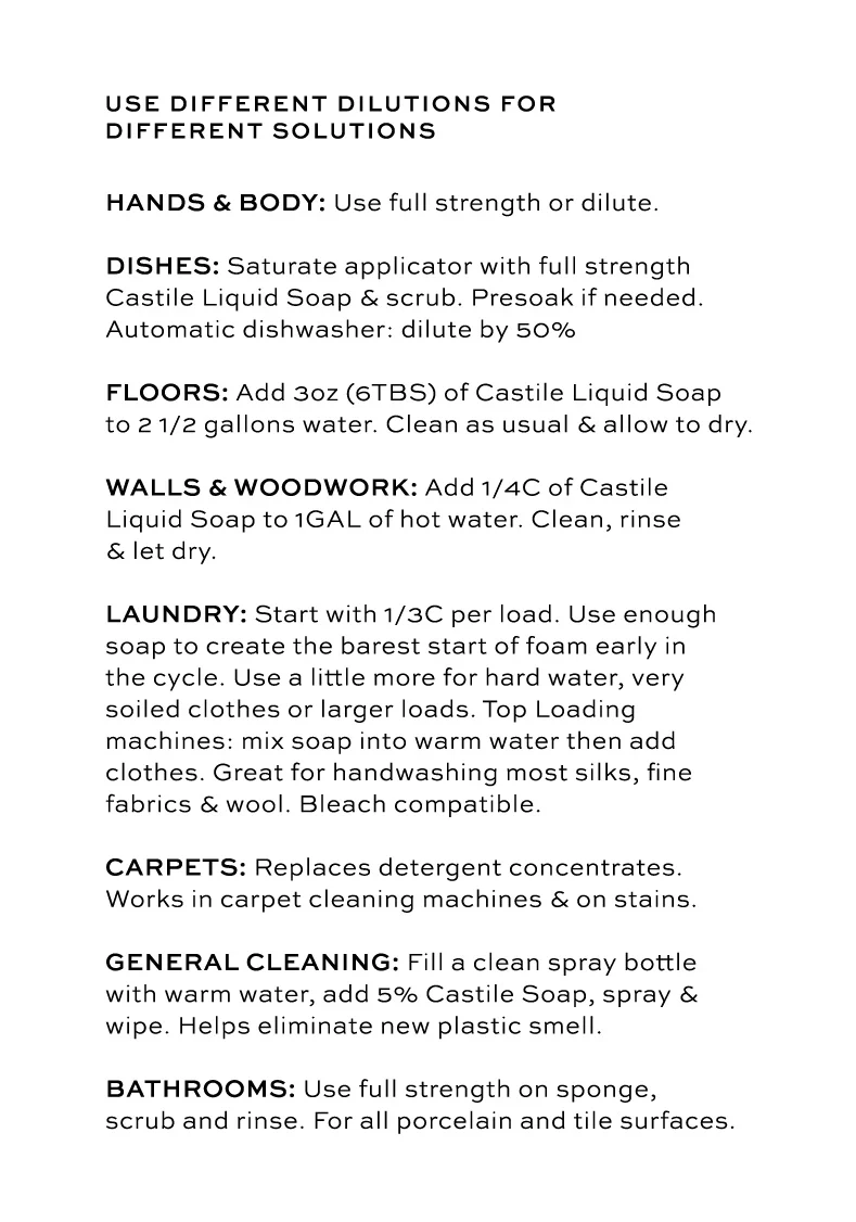 Castile Liquid Soap - Made with Organic Oils - Image 7