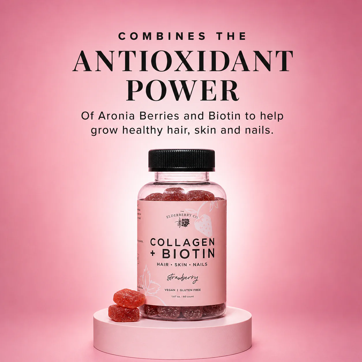 Collagen Boost + Biotin Gummies with Aronia Berries - Image 5
